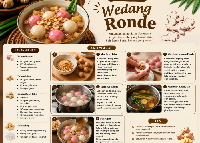 Wedang Ronde Kehangatan Tradisi dalam Semangkuk Minuman Legendaris