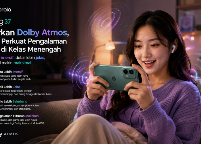 Motorola Moto G37 Hadirkan Dolby Atmos, Fokus Perkuat Pengalaman Audio di Kelas Menengah