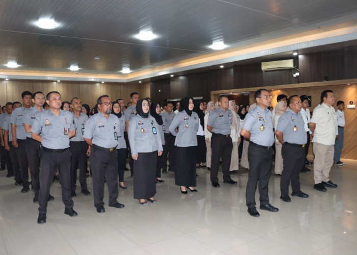 Kemenkum Sumsel Ikuti Apel Bersama, Menko Kumham Imipas Tegaskan Pentingnya Kesiapan Aparatur