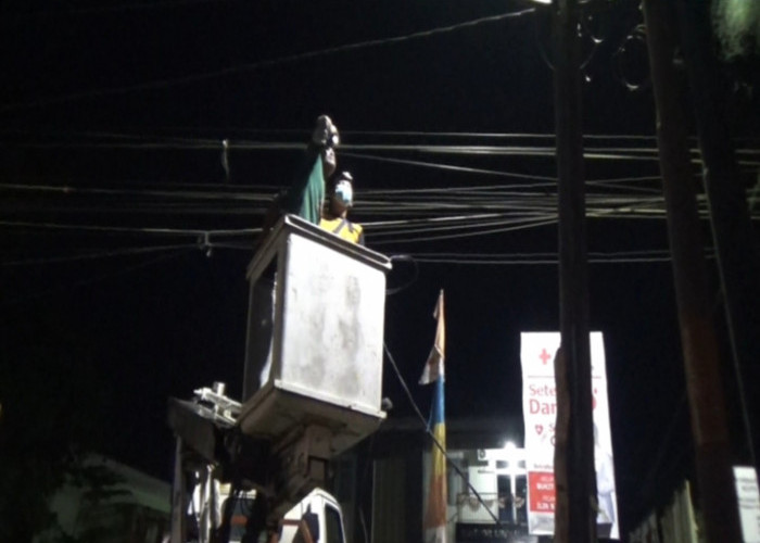 Ratusan Titik Lampu Jalan di Kota Palembang Telah Diperbaiki