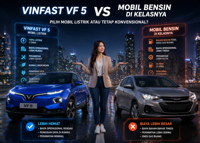 VinFast VF 5 vs Mobil Bensin di Kelasnya: Pilih Mobil Listrik atau Tetap Konvensional?
