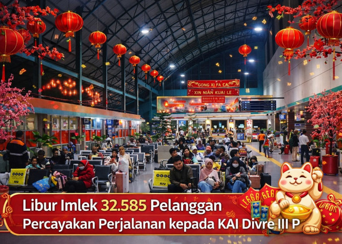 Libur Imlek 32.585 Pelanggan Percayakan Perjalanan kepada KAI Divre III Palembang