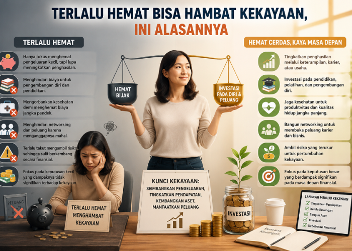Terlalu Hemat Bisa Hambat Kekayaan, Ini Alasannya