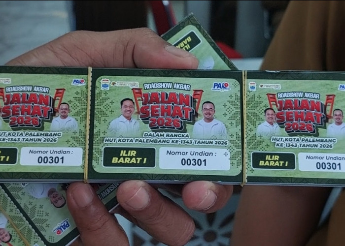 Antusiasme Warga Ilir Barat I Sambut Jalan Sehat PALTV Season Kedua