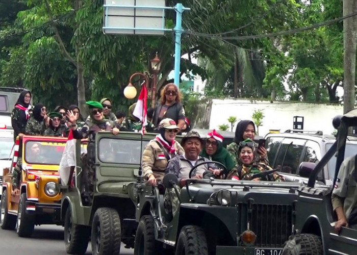 Mengenang Sejarah Pertempuran 5 Hari 5 di Palembang Melalui Pawai Kendaraan