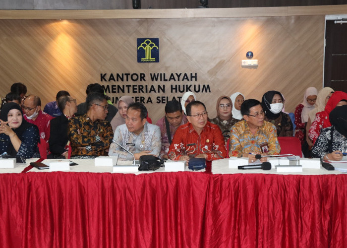  Kanwil Kemenkum Sumsel Perkuat Harmonisasi Regulasi Daerah Kabupaten Muara Enim
