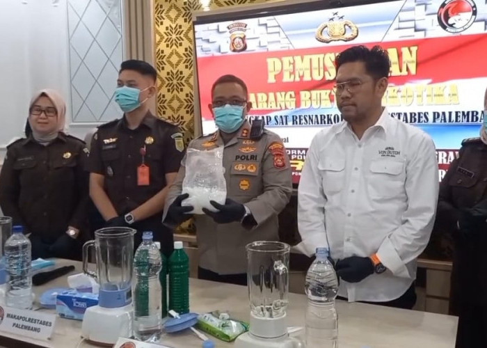 Satres Narkoba Polrestabes Palembang Berhasil Selamatkan 247.000 Jiwa Lewat Pemusnahan Narkoba