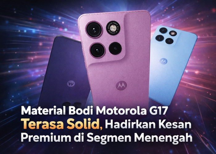 Material Bodi Motorola G17 Terasa Solid, Hadirkan Kesan Premium di Segmen Menengah