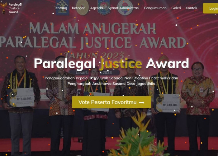 Paralegal Justice Award 2024, Kemenkumham Sumsel Kirim 12 Lurah dan Kades Terbaik