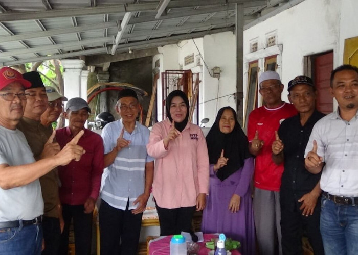 Kunjungan ke Gandus, Calon Walikota Palembang Fitrianti Agustinda Soroti Masalah Banjir dan Fasilitas Umum