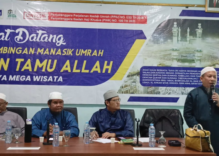 PT. Sriwijaya Mega Wisata Gelar Manasik Umrah, Beri Pembekalan untuk 70 Jemaah Umrah 