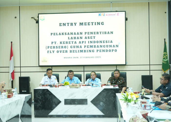 KAI Divre III Palembang Gandeng Kejati Sumsel Percepat Rencana Pembangunan Flyover di Muara Enim