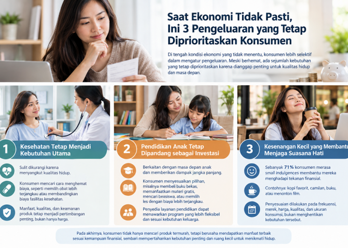 Saat Ekonomi Tidak Pasti, Ini 3 Pengeluaran yang Tetap Diprioritaskan Konsumen