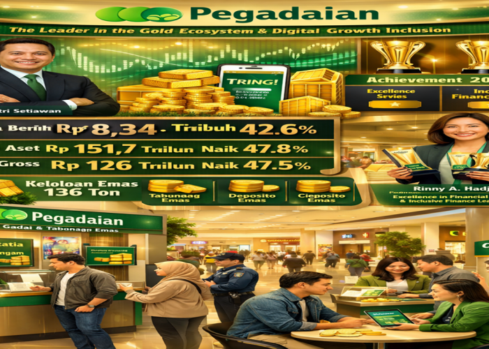 Pegadaian Bukukan Laba Tinggi, Layanan Digital dan Emas Jadi Andalan