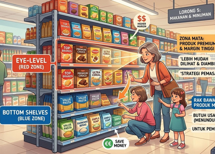 Mengapa Produk Murah Sering Diletakkan di Rak Paling Bawah Supermarket? Ini Alasannya