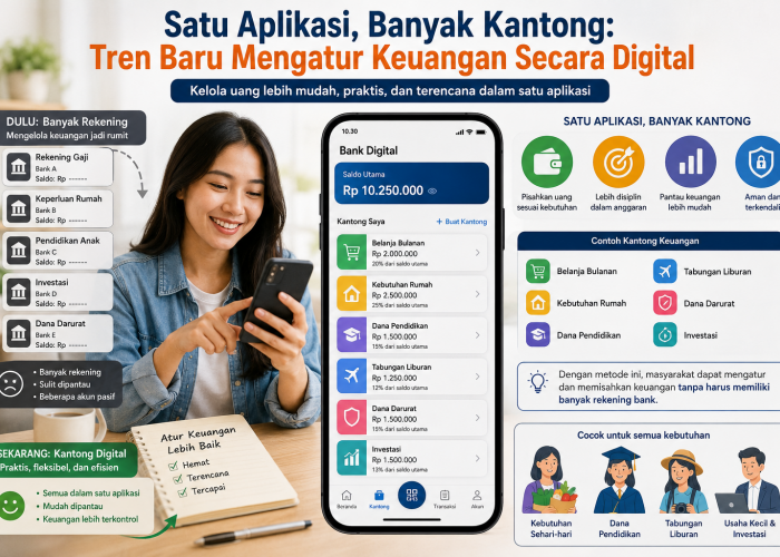 Satu Aplikasi, Banyak Kantong: Tren Baru Mengatur Keuangan Secara Digital