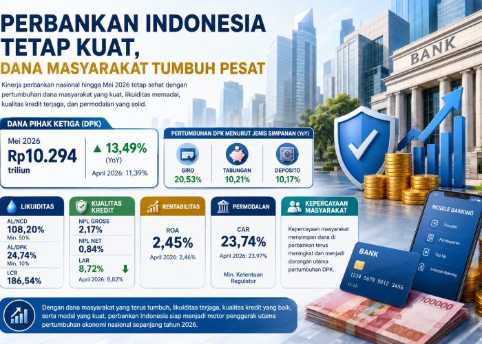 Perbankan Indonesia Tetap Kuat, Dana Masyarakat Tumbuh Pesat