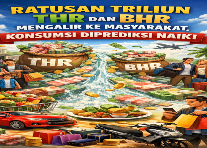Ratusan Triliun THR dan BHR Mengalir ke Masyarakat, Konsumsi Diprediksi Naik