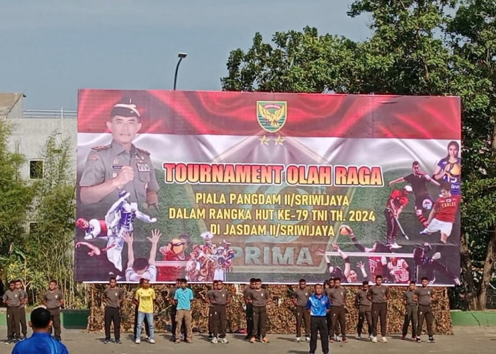  Meriahkan HUT TNI ke-79 Turnamen Pangdam II Sriwijaya Dimulai!