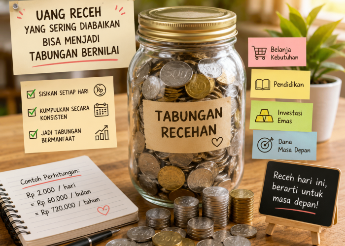 Jangan Langsung Dibuang ke Laci! Uang Receh Bisa Jadi Dana Darurat Tak Terduga