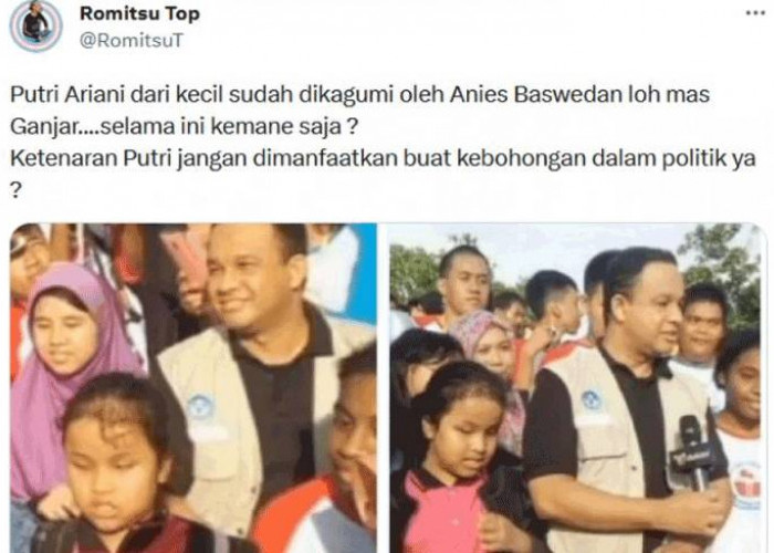 Viral! Foto Lawas Putri Ariani  Bersama Anies Baswedan  Dibalas Ucapan Selamat  Ganjar