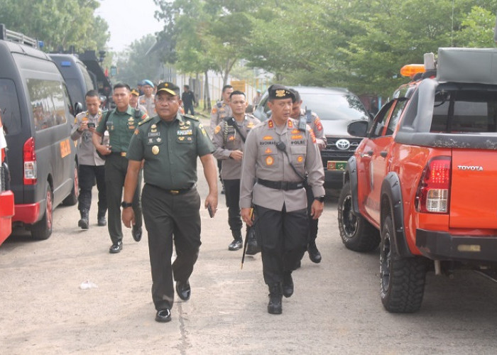 Kapolda Sumsel dan Kasdam II Sriwijaya Lakukan Apel Persiapan Pengamanan Kunjungan Wapres RI