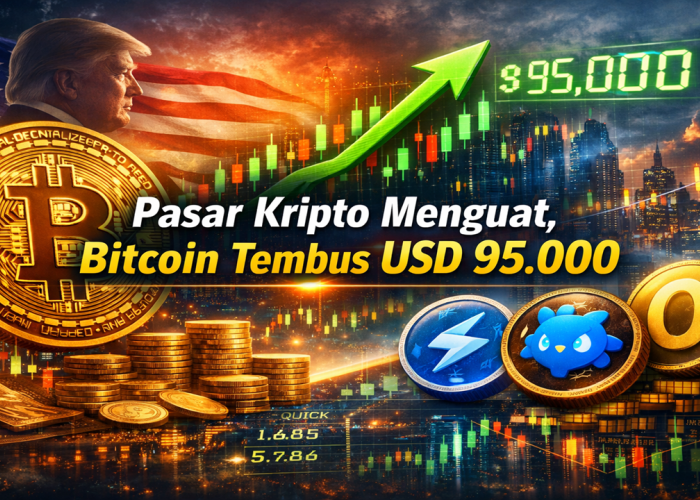 Pasar Kripto Menguat, Bitcoin Tembus USD 95.000 dan Altcoin Cetak Kenaikan Signifikan