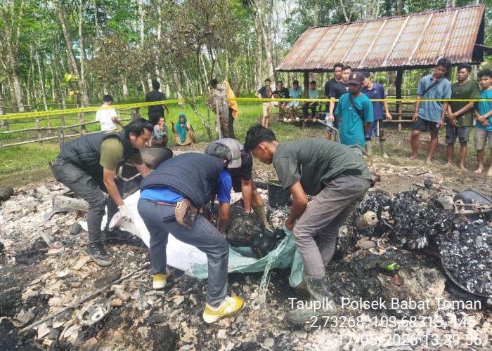 Diduga Dipicu Racun Nyamuk Bakar, Dua Petani Tewas dalam Kebakaran Pondok di Muba