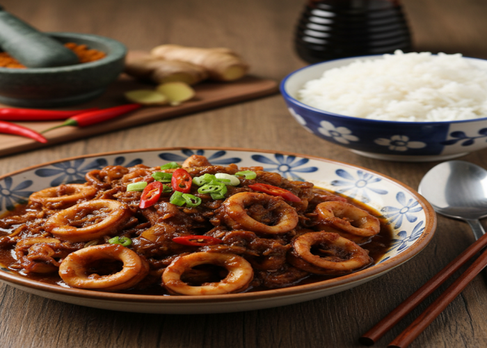 Cumi Malbi Ala Palembang KreasI Semur Cumi yang Harum, Lembut, dan Kaya Bumbu