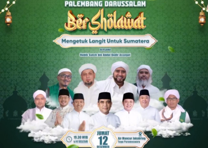 Walikota Ajak Warga Berpartisipasi di Palembang Darussalam Bersholawat 