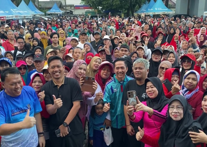 Antusias Tinggi Warnai Roadshow Akbar Jalan Sehat PALTV Seri III di Kecamatan Sukarami
