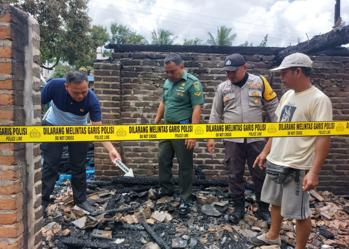 Ditinggal Berjualan, Rumah Warga di Kabupaten Muara Enim Hangus Terbakar