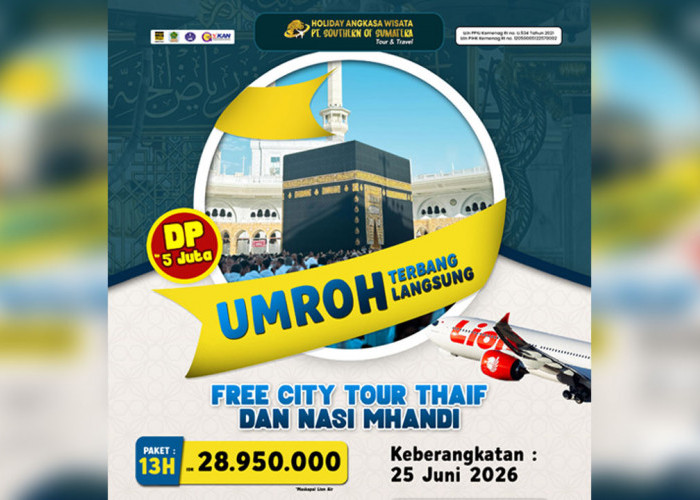 Holiday Angkasa Wisata Tawarkan Paket Lion 13 Hari dengan Fasilitas Gratis Thaif dan Nasi Mandhi