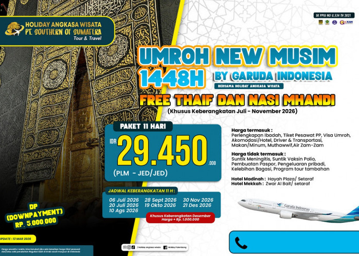 Ayo Pergi Umroh Bersama Holiday Angkasa Wisata by Garuda, Hadirkan Paket Terjangkau Musim 1448 H