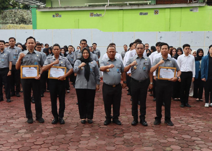 Kemenkum Sumsel Perkuat Komitmen Pertahankan WBBM dan Apresiasi Pegawai Teladan