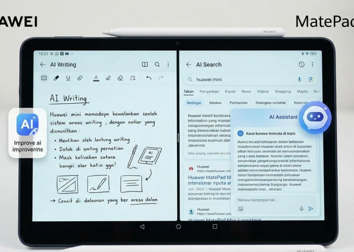 Huawei MatePad Mini 2 Tawarkan Fitur AI Writing dan AI Search