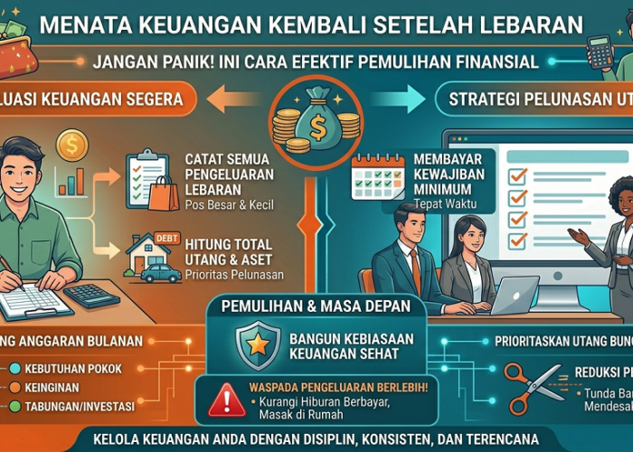 Jangan Panik Setelah Boros Lebaran, Ini Cara Efektif Menata Keuangan Kembali