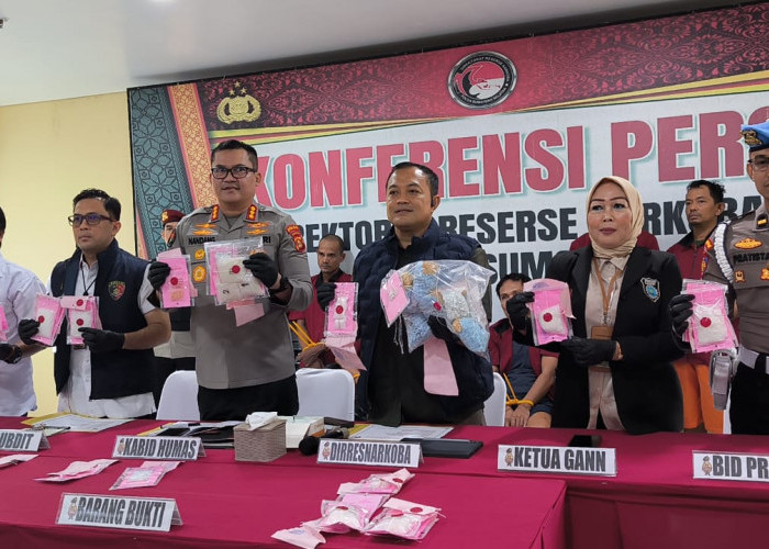Polda Sumsel Ungkap Ratusan Kasus Narkoba, Puluhan Kilogram Sabu Disita & 3 Pelaku Ditembak