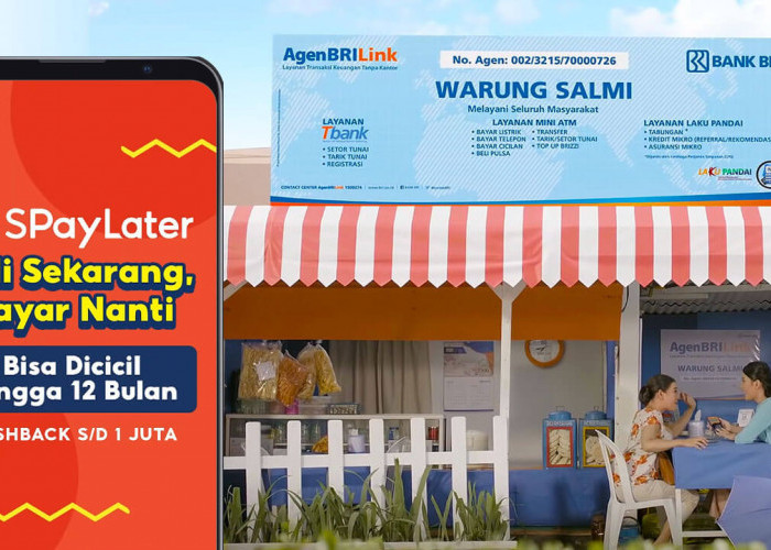 Biaya Terjangkau Bisa di Mana Saja, Bayar ShopeePayLater Lewat Agen BRILink