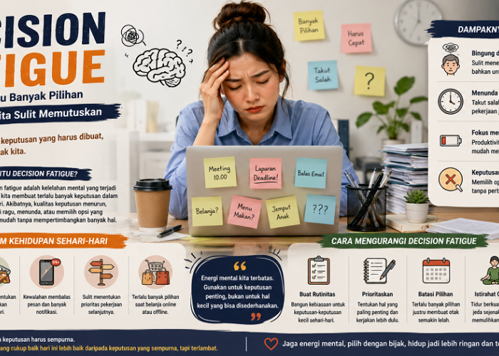 Decision Fatigue: Ketika Terlalu Banyak Pilihan Membuat Kita Sulit Memutuskan