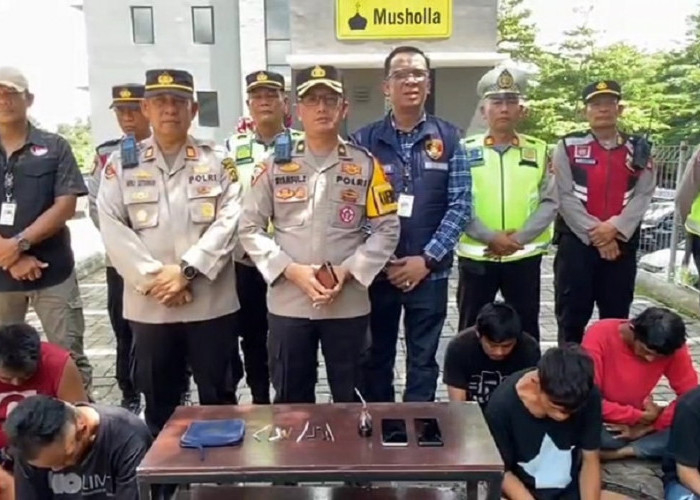 Polres Banyuasin Grebek Kampung Narkoba, Amankan 7 Tersangka