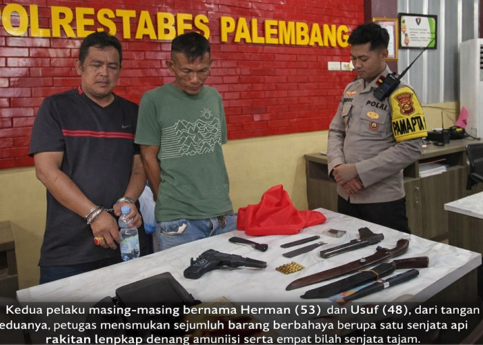 Dua Pencuri Kabel di Proyek PLTSa Keramasan Ditangkap, Polisi Amankan Senpi Rakitan dan Sajam