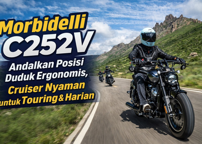 Morbidelli C252V Andalkan Posisi Duduk Ergonomis, Cruiser Nyaman untuk Touring & Harian