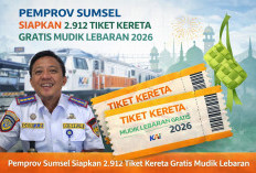 Pemprov Sumsel siapkan kuota 2.912 tiket kereta gratis pada mudik lebaran 2026, Ini Syaratnya!!