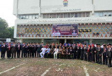 Walikota Palembang Pimpin Upacara Hari Otonomi Daerah XXX Tingkat Kota Palembang