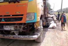 Pengendara Motor Tewas Terlindas Truk di Jalur Rusak Banyuasin