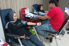PMI Palembang Semarakkan Jalan Sehat HUT Kota ke-1343, Donor Darah Disambut Antusias