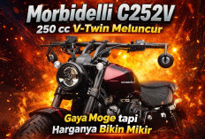 Morbidelli C252V 250 cc V-Twin Meluncur, Gaya Moge tapi Harganya Bikin Mikir