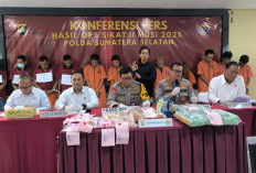 Operasi Sikat II Musi 2025 Berakhir, Polda Sumsel Amankan 1.178 Pelaku Kejahatan