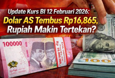 Update Kurs BI 12 Februari 2026: Dolar AS Tembus Rp16.865, Rupiah Makin Tertekan?